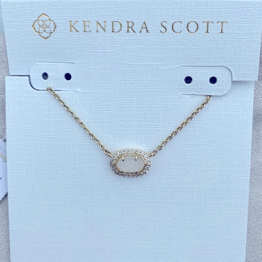 Kendra Scott Chelsea Gold Necklace Iridescent